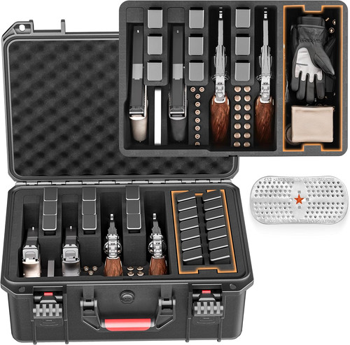 Gun case for handguns pre - gun, pre-cut